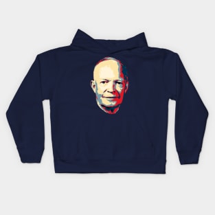 Dwight D. Eisenhower Pop Art Kids Hoodie